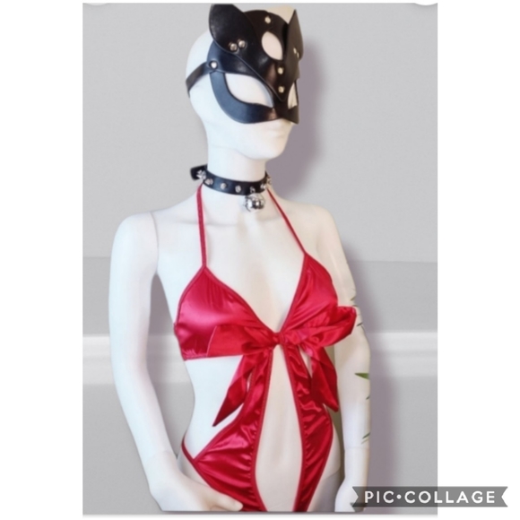 πLARGE RED BOW LINGERIE PIECE! β₯οΈππ - Picture 6 of 11